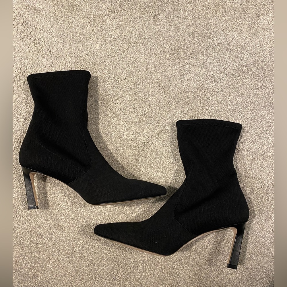 Stuart Weitzman Stuart 75 Stretch Bootie, Black S… - image 7